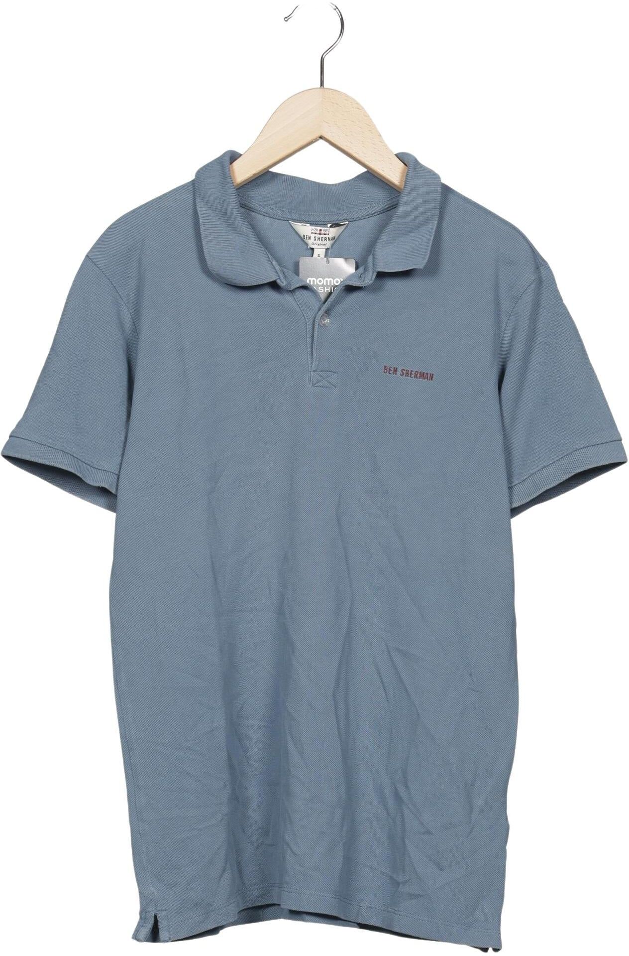 Ben Sherman Herren Poloshirt, Hellblau, Gr. S, Baumwolle - Second Hand