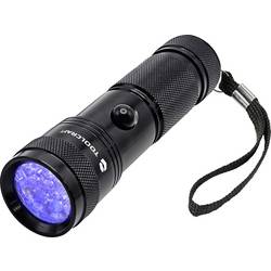 TOOLCRAFT TO-11105790 UV-LED Taschenlampe mit Handschlaufe, mit UV-Licht batteriebetrieben 95.1 g
