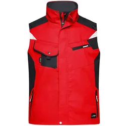 Arbeitsweste "JN822" - L - red/black