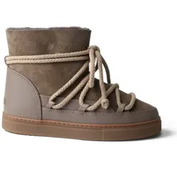 Inuikii für Damen. 1001.003.0122 Lederstiefel Classic taupe (37), Wohnung, Schnürsenkel, Lässig