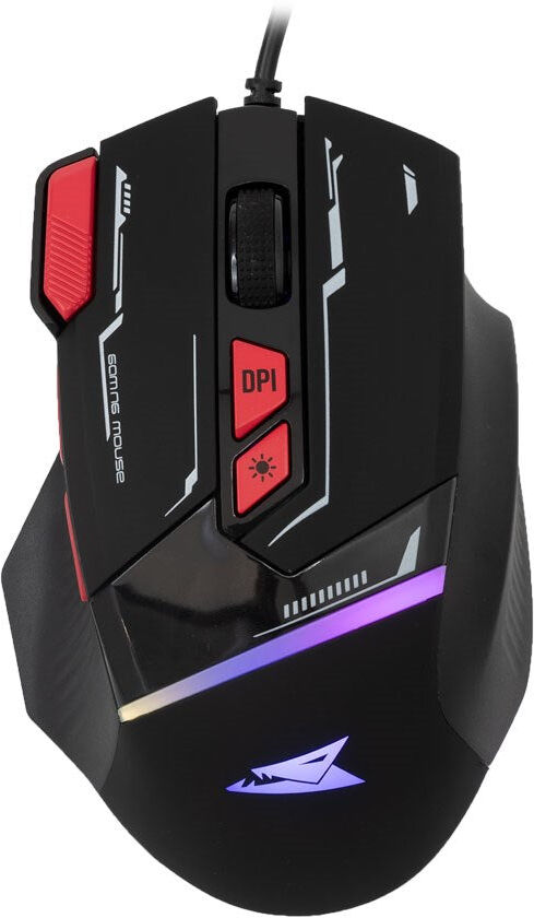 Baracuda MANTA 8D / 12800 DPI Gaming Mus - Sort