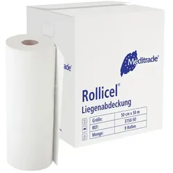 Ärzterollen Rollicel Medizinalkrepp 2-lagig 0,50x0,50 m 9 Rollen/Paket, geprägt, 135 Blatt
