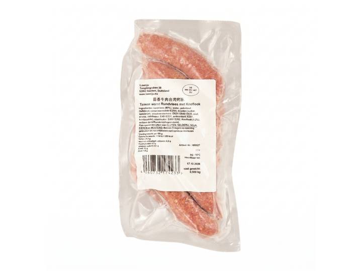 Laweiju Knoflook Gegrilde Worst (Rund) 500g
