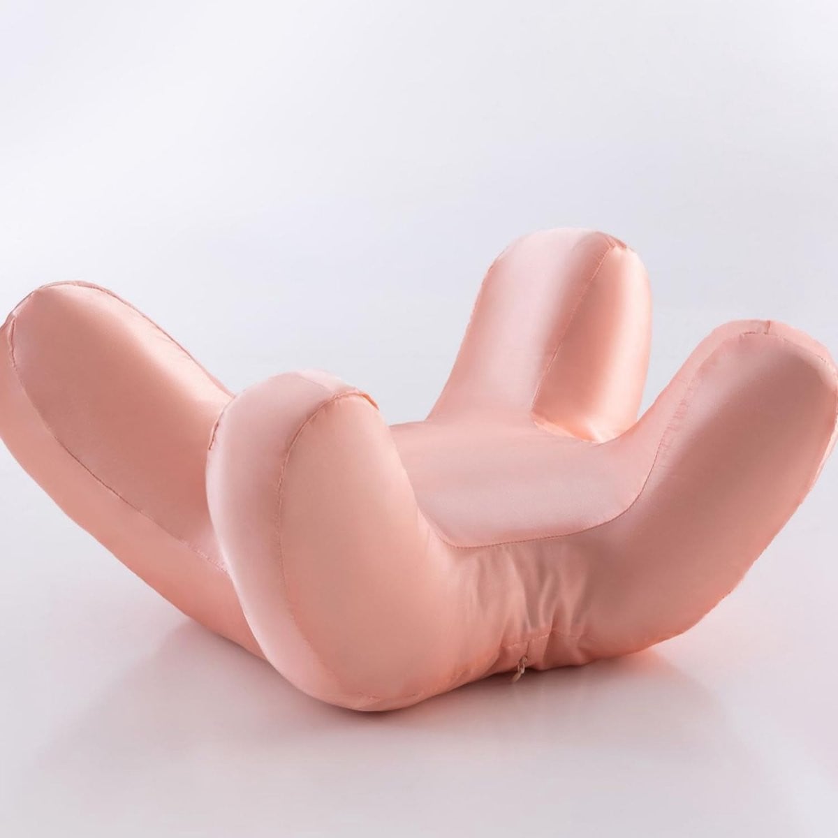Roze Gezichtskussen met Nekondersteuning van Lyocell-stof