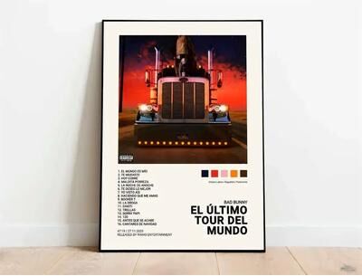 Uplift Treasures Latin Music Album Canvas Wall Art Poster 3 50x70cm No Frame