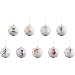 Disney Weihnachtskugeln  Disney  9er Set   , rosa/pink , Kunststoff , Maße (cm): B: 8,3 H: 16,5