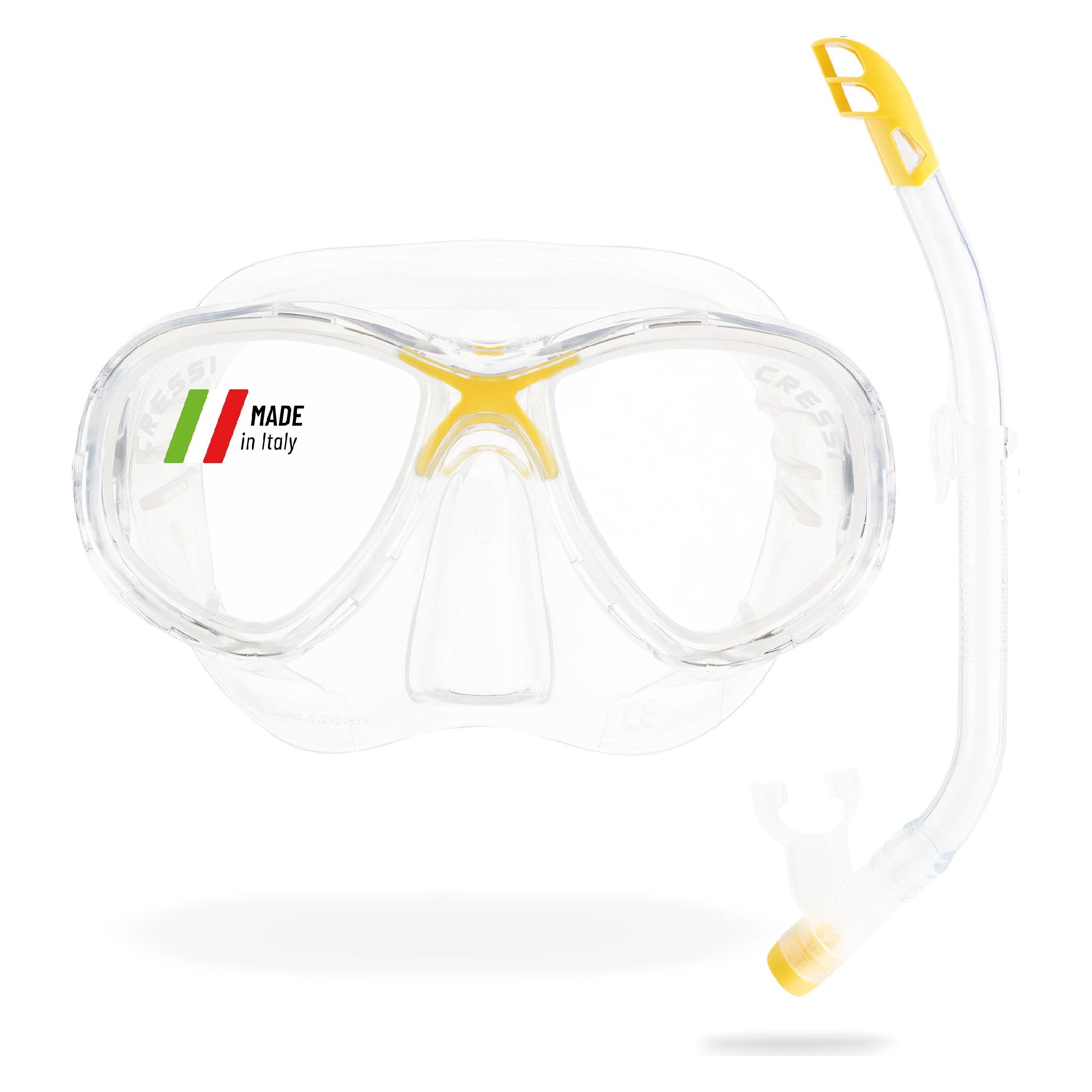 Cressi Combo Set - Marea Jr Mask with Top Snorkel (DM1000061)