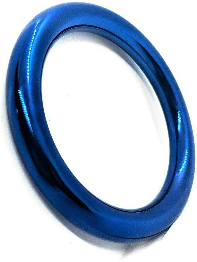 Stainless Steel Cockring Donut Bleu 8mm