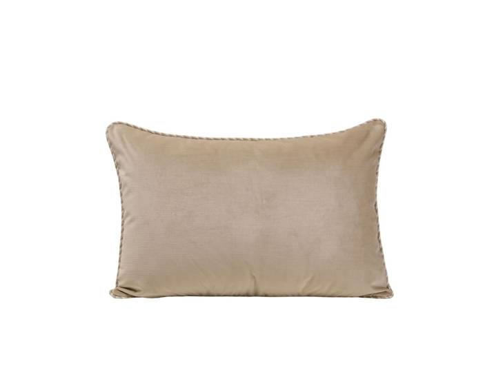 Housse de coussin en polyester beige 40x60 cm