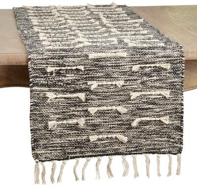 Saro Lifestyle Stitched Dash Table Runner