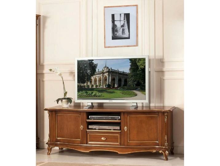 JVmoebel Lowboard Elegantes Holzsideboard in Braun mit italienischem Handwerk (1 St), Made in Europa