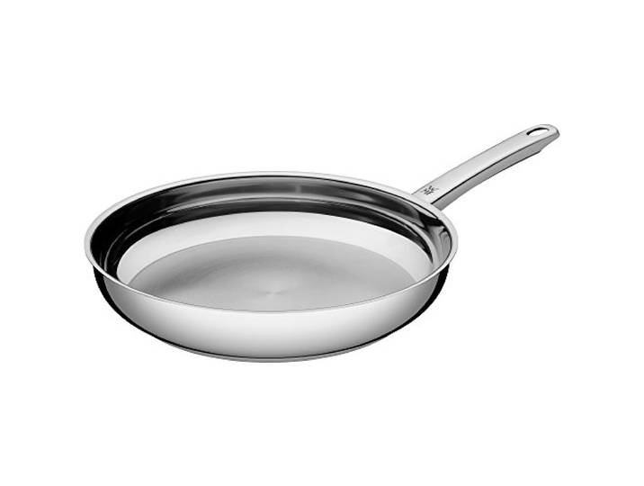 WMF Profi Bratpfanne 28 cm, Edelstahlpfanne unbeschichtet, Cromargan Edelstahl Pfanne Induktion, für alle Herdarten geeignet, backofenfest, spülmaschinengeeignet
