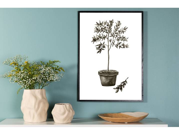 Poster Mediterran aus hochwertigem Papier - 30 x 40 cm - Luxusbetten24