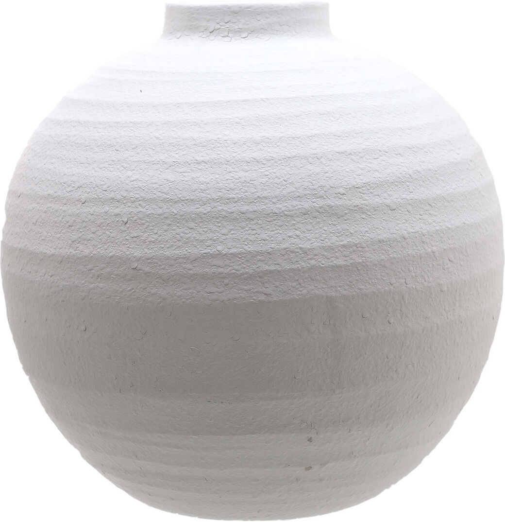 Hill Interiors Handmade Ceramic / Porcelain Decorative Urns & Jars White 36cm H x 36cm W x 36cm D