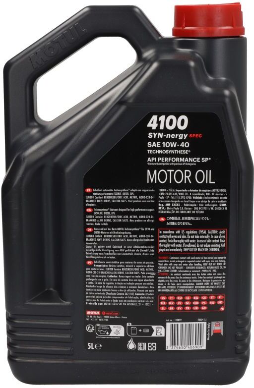 Motoröl MOTUL 112892 4100 SYN-NER S 10W40 5L