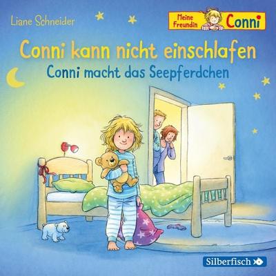 Conni kann nicht einschlafen / Conni macht das Seepferdchen - Liane Schneider, CD, 9783745600742