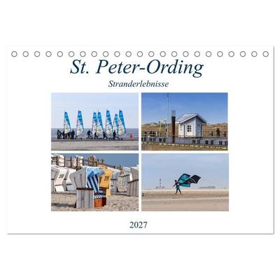 St. Peter-Ording Stranderlebnisse (Tischkalender 2027 DIN A5 quer), CALVENDO Monatskalender