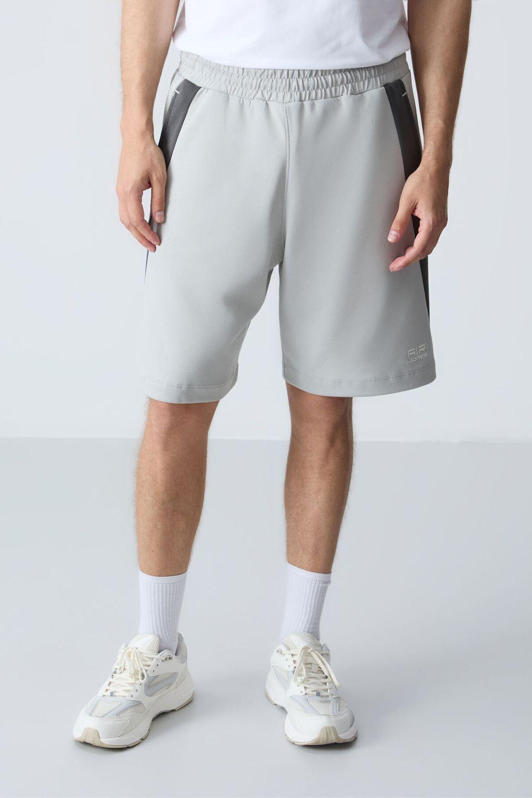 Heren Katoenen Mix Sweatshorts