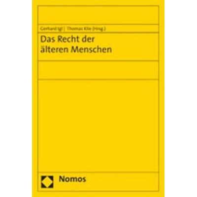 Das Recht der älteren Menschen, Taschenbuch von Gerhard Igl, Nomos, 978-3-8329-2239-9