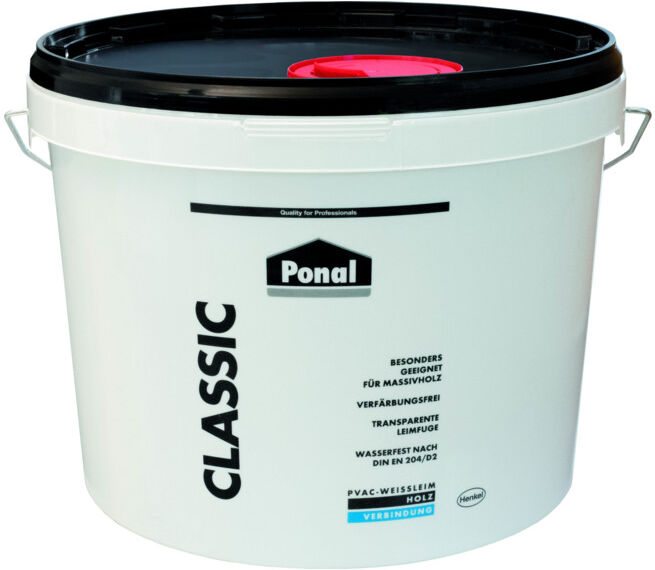Colle à bois classique 10 kg EN 204: D1, D2 Seau PONAL (44217)