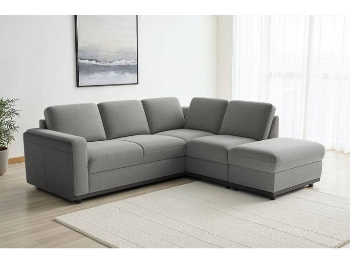 sit&more Cordoba L-Form, B: 232 cm, optional Schlaffunktion & Stauraum Couch mit XXL-Komfort, großzügige Sitzfläche