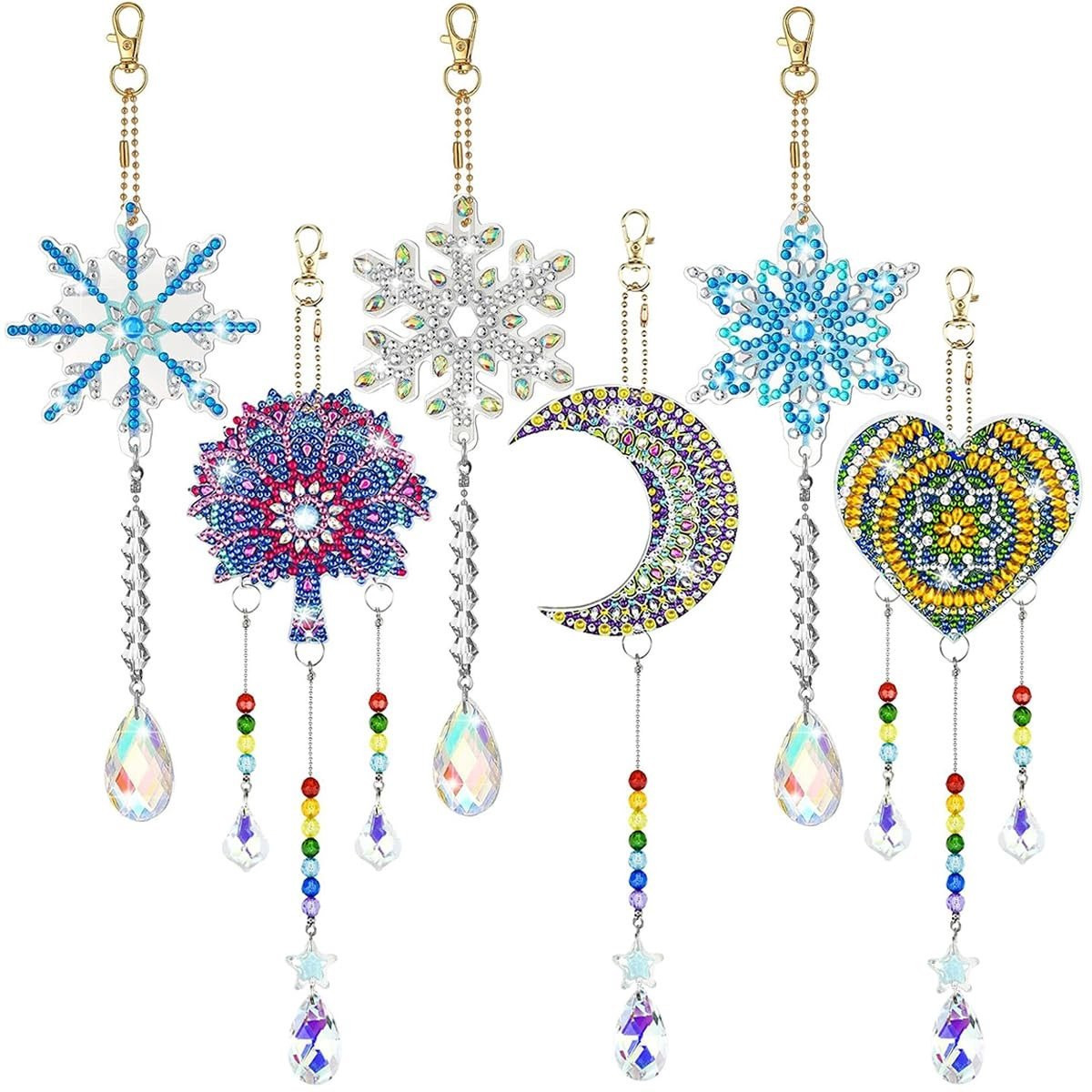 Dailygoods Suncatcher 5D Kristal Sneeuwvlok Hangend Ornament
