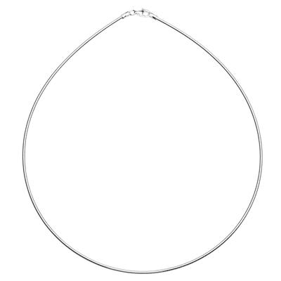 Halsreif OSTSEE-SCHMUCK "Ostsee-Schmuck Halsreif Omega 1,2 mm Halsreif Omega 1,2 mm" Gr. 45, silber, Halsketten, Damen, 45cm, Silber 925 (Sterlingsilber), L: 42