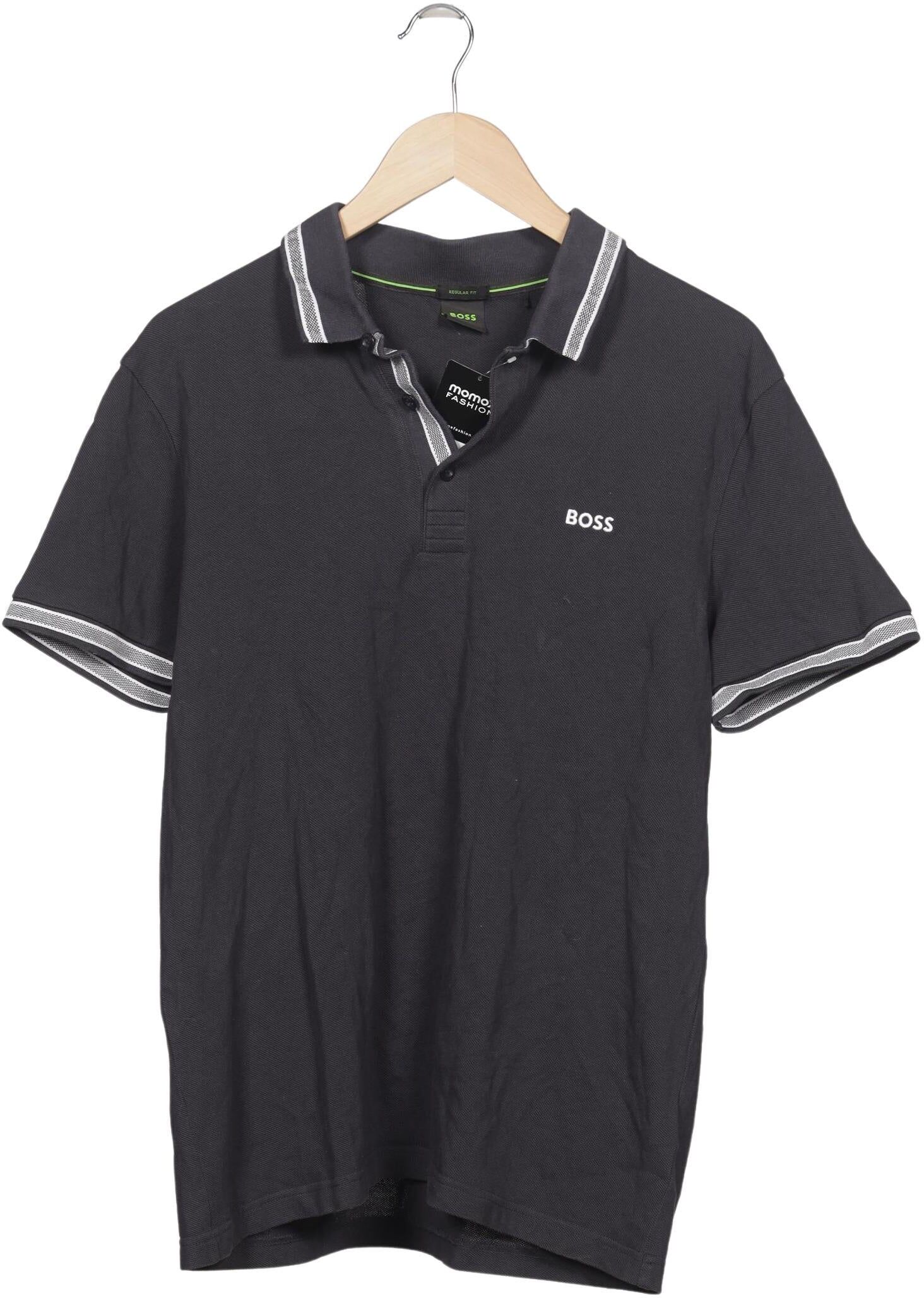 Boss Green Herren Poloshirt, Grau, Gr. XL, Baumwolle - Second Hand