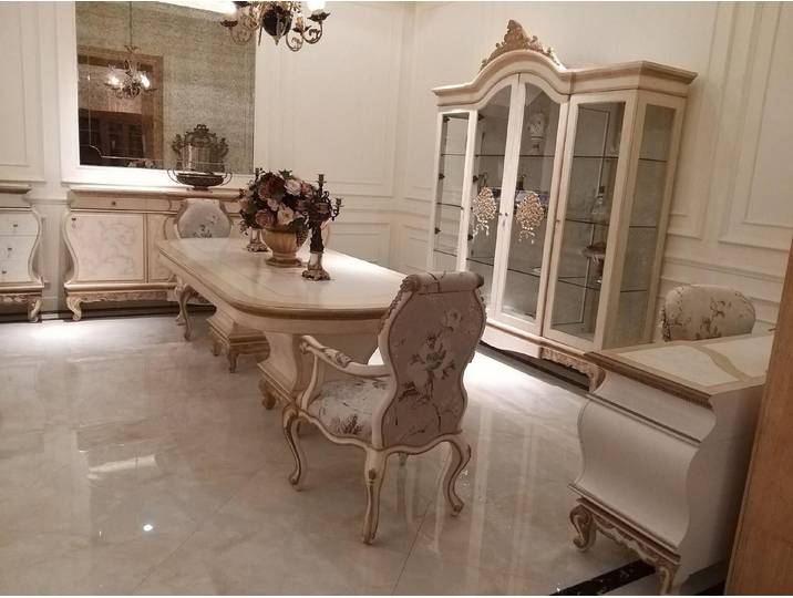 Xlmoebel Esstisch Königlicher Esstisch aus Holz im Barock-Rokoko-Stil (Esstisch), Hergestellt in Europa