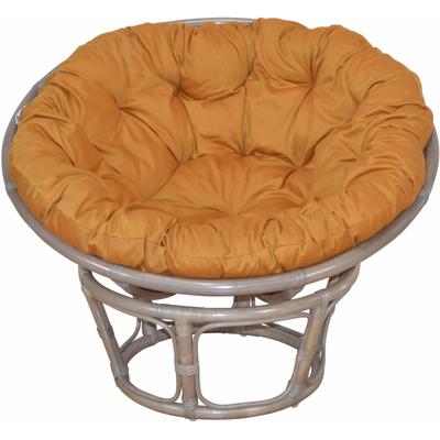 Rattanstuhl HOME AFFAIRE "Buse", bunt (naturgrau, ocker), Ø80cm, Stühle, Rattanstuhl, aus handgeflochtenem Rattan