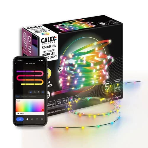 Calex Smart Microled Strip RGBIC IP20 - 5 m
