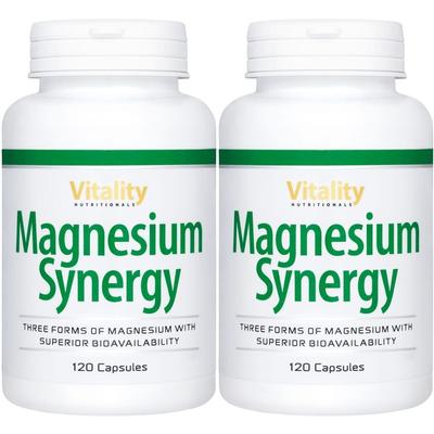 Magnesium Synergy Komplex Glycinat Malat & Citrat 2x 2x93,7 g Kapseln