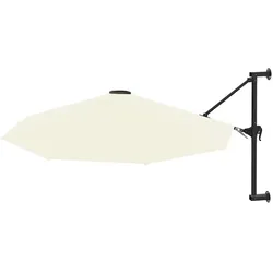 vidaXL Wandschirm mit Metallstange 300 cm Sand Modell Sirius Design