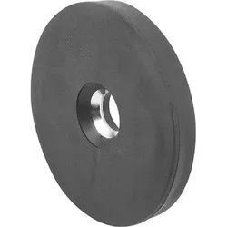 MAGNET FLACHGREIFER H=6 NDFEB, RUND, KOMP:GUMMI, SCHWARZ, D2=6, D=31