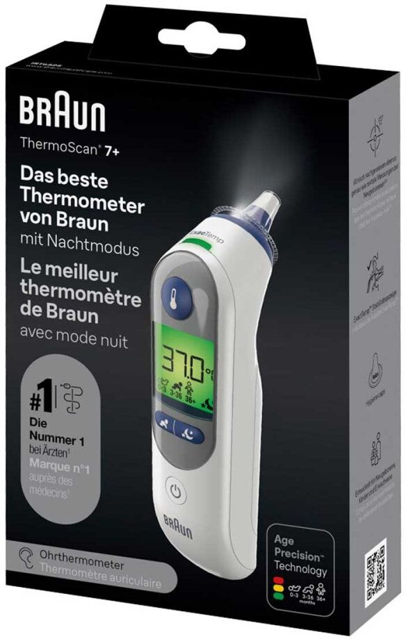 Braun Thermoscan 7+ Infrarot-ohrthermometer 1stk