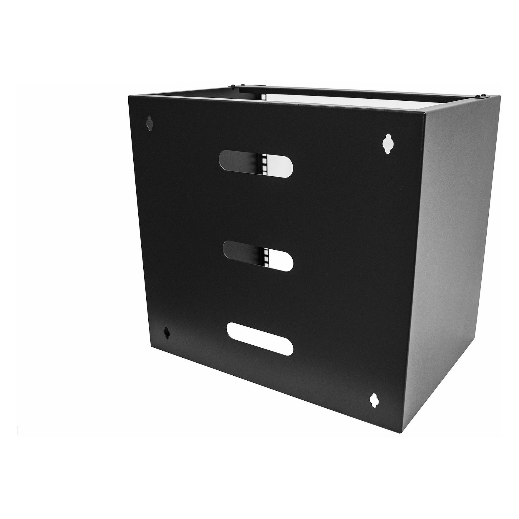 StarTech COM 10U Wall Mount Rack 14inch Deep 19inch Network Rack for Patch Panel/Network Equipment 7 (10 HE) (RACK-10U-14-BRACKET)