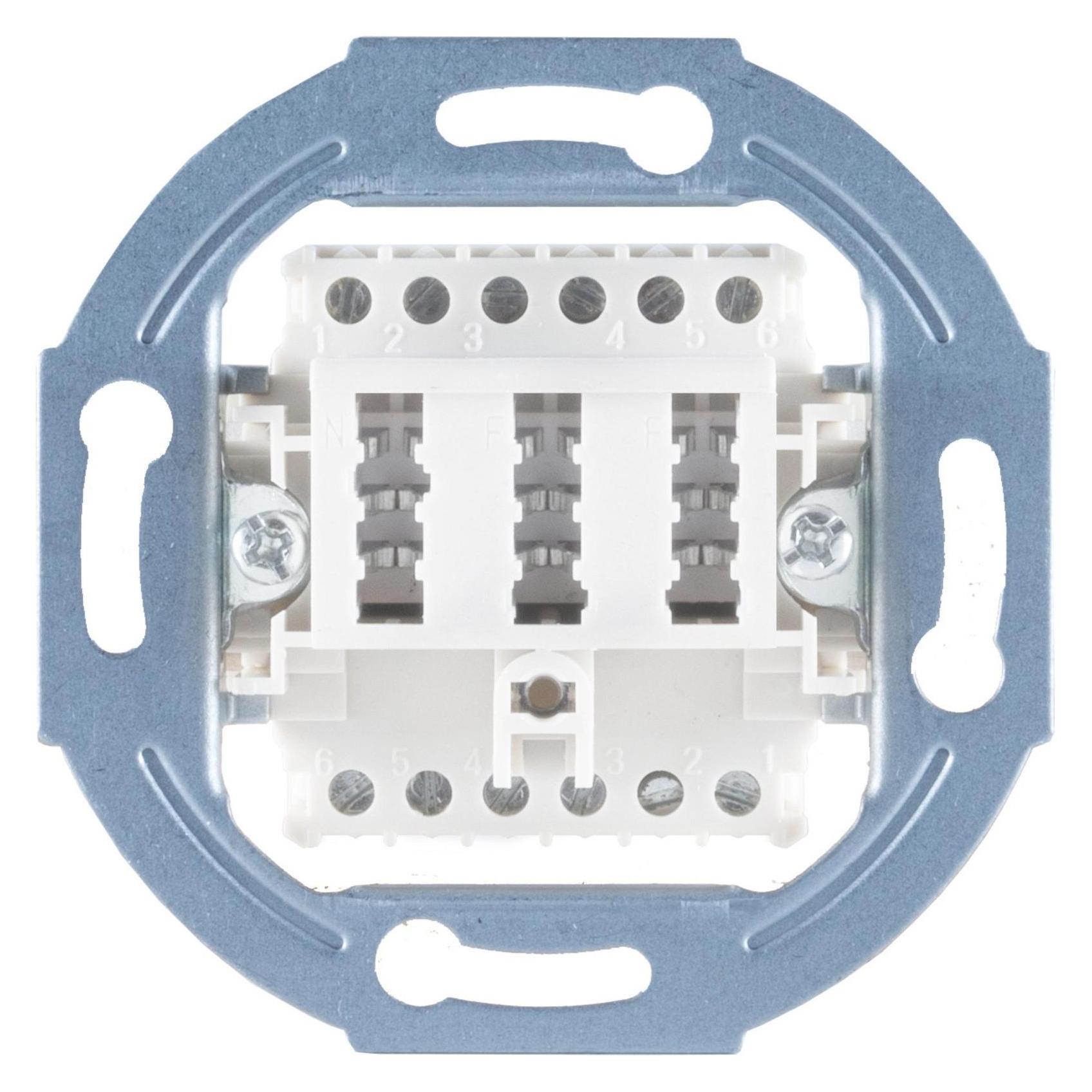 Shiverpeaks Dosen TAE 3x6 NFN Unterputz perlweis * basic* (BS74041-1W)