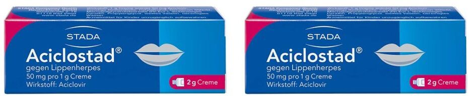 Aciclostad gegen Lippenherpes Aciclovir Creme