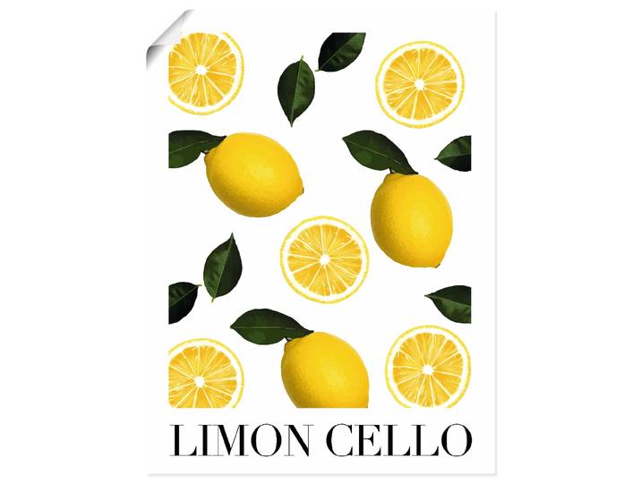 Wandbild ARTLAND Limon Cello , gelb (farbe bild(er): gelb), B:90cm H:120cm, Papier, Bilder, Wandbild, als Alubild, Leinwandbild, Poster, Wandaufkleber in verschied. Grössen