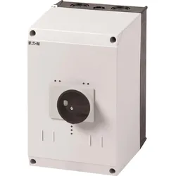 Eaton 260360 Isolierstoffgehäuse CI-K4, H x B x T = 160 x 100 x 130 mm, für PKZ4, + Drehgriff, schwarz/grau +CI-K4-PKZ4-G