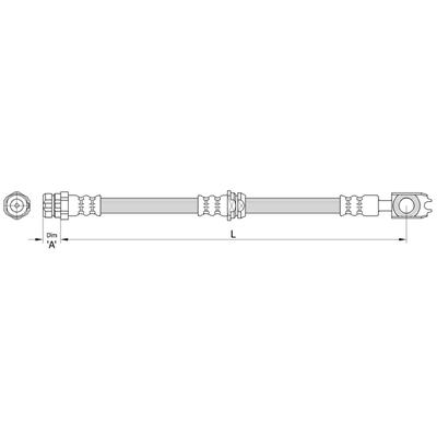 METZGER AUTOTEILE Bremsschlauch 4110439 für VAG
