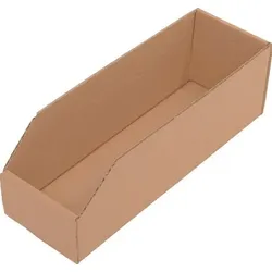 Regalkasten L300 x B100 x H100 mm braun 1-wellige Pappe - 5212142
