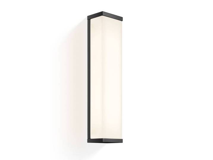 Decor Walther Wandleuchte Manhattan, dimmbar, schwarz, für Badezimmer, Metall, Modern