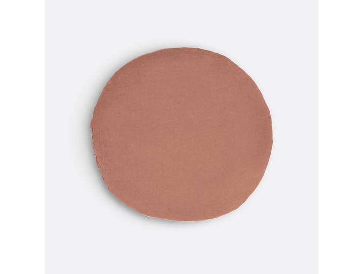 LA REDOUTE Galette de chaise ronde velours, Velvet Beige Praline