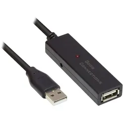 Good Connections USB 2.0 Aktives Verlängerungskabel 20m St. A zu Bu. A schwarz