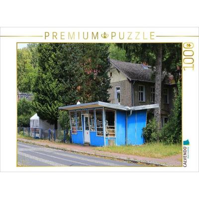 CALVENDO Puzzle Historischer DDR-Kiosk in Buckow in der Märkischen Schweiz | 1000 Teile Lege-Größe 64 × 48 cm Foto-Puzzle für glückliche Stunden