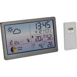 TFA Wetterstation 35.1169.10 LUNA SKY, Funk, digital, mit Außensensor, Wettervorhersage, LC-Display & 5 Messwerten