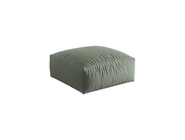 Design Sitzpouf „Martina“ Strukturstoff Moosgrün 106 x 106 cm Micadoni