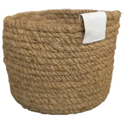 Chic Antique Aufbewahrungs Korb geflochten, Höhe 18, ∅ 14 cm
