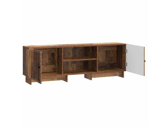 Meuble TV - - bois ancien - 2 portes - 1 étagère - style vintage - 150 x 31 x 50 cm 943ilo47d